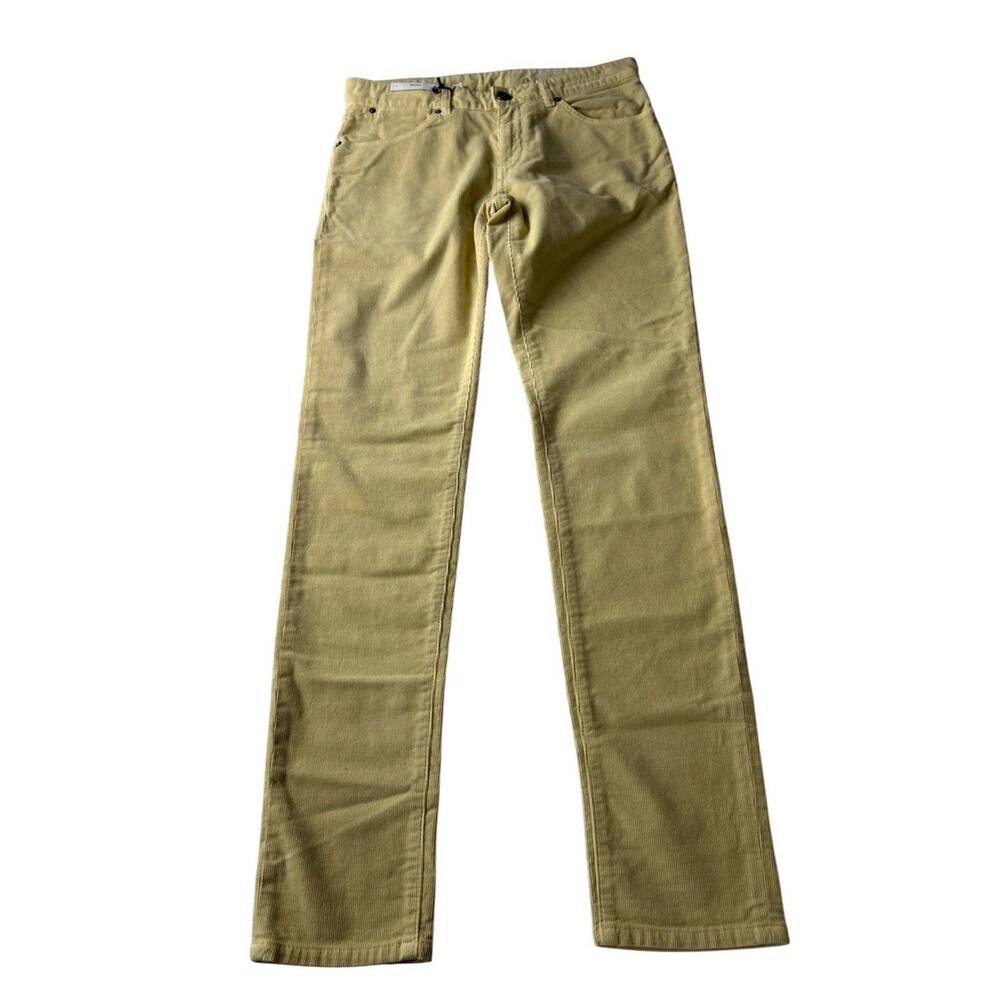 PT_TORINO Womens Denim Jeans Swing Corduroy Size 31 Yellow 31x32